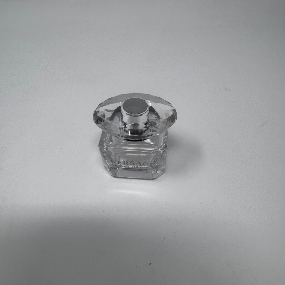 Versace Bright Crystal Miniature Perfume Bottle Collectible Clear Glass 1.75in - Picture 4 of 5